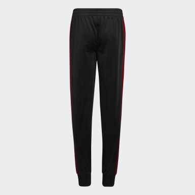 adidas red joggers womens