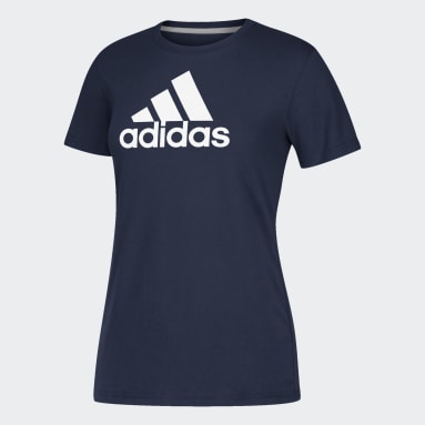 blue adidas shirt women's