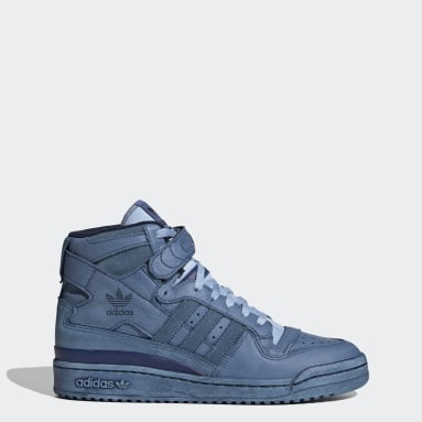 blue adidas shoes high tops
