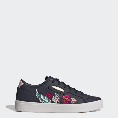 adidas trainers with flowers