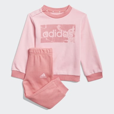 pink and green adidas tracksuit