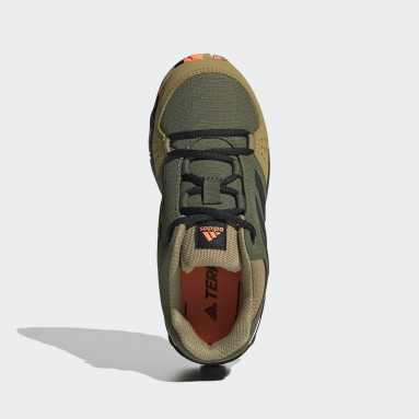 kids green adidas trainers