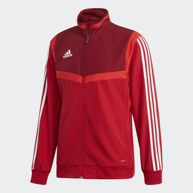 red adidas windbreaker