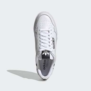 adidas originals continental 80s sneakers in triple white