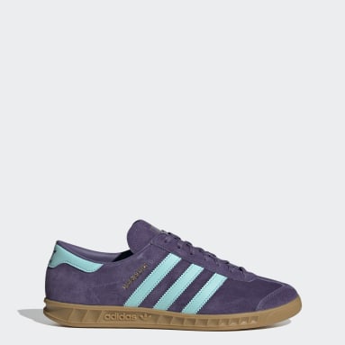 purple addidas trainers