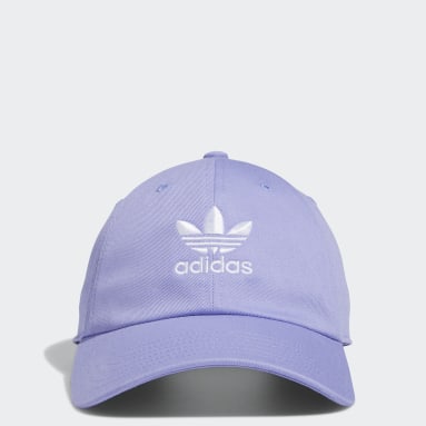 purple adidas cap