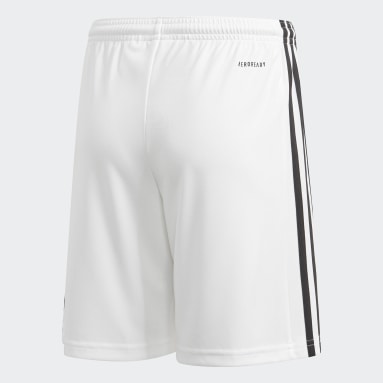 adidas white football shorts