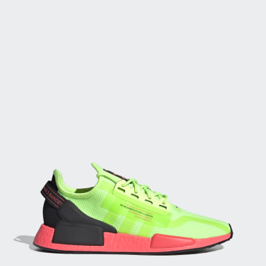 adidas black and green shoes