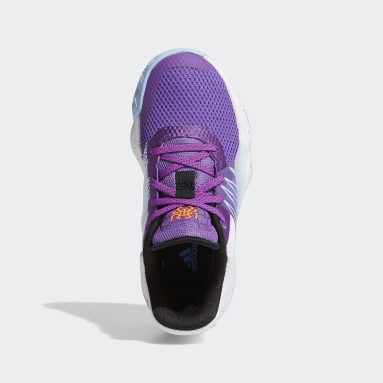 purple adidas high tops