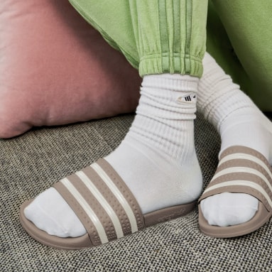 adidas slides beige