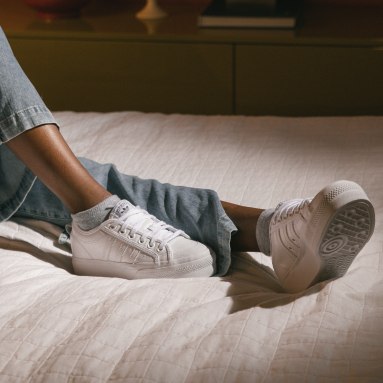 adidas nizza white leather