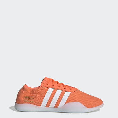 adidas orange and black trainers