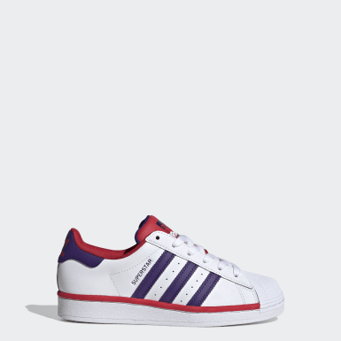 adidas superstar femme bordeaux et blanche