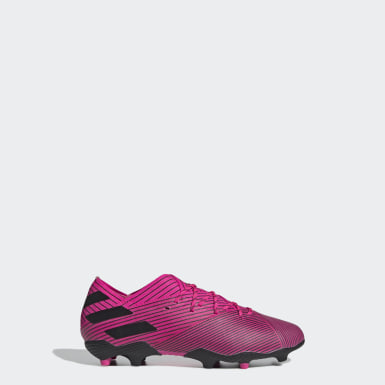 zapatos de futbol adidas rosados