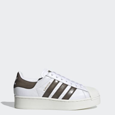 superstar metallic dames beige