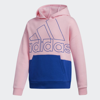 pink adidas hoodie kids