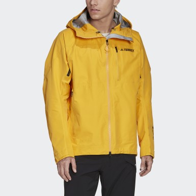 adidas jacket mens yellow