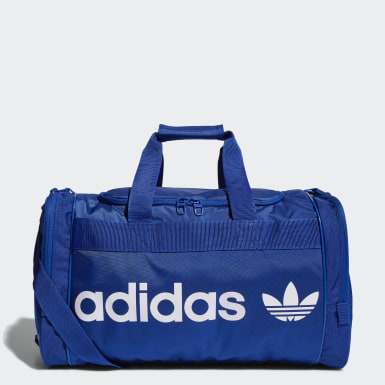 blue adidas man bag