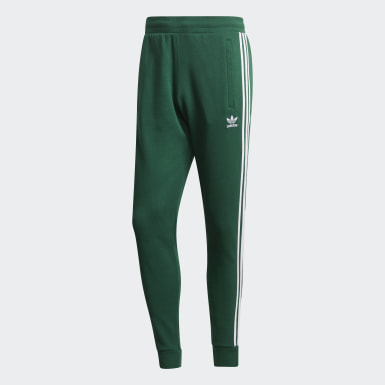 green adidas joggers mens