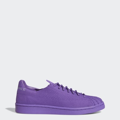 dark purple adidas trainers