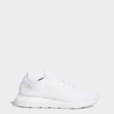 mens all white adidas trainers
