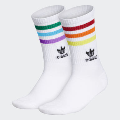 Women - White - Rainbow Socks | adidas US