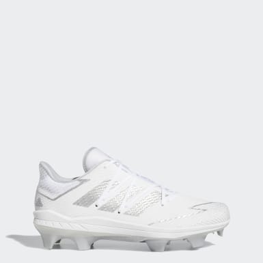 all white adidas baseball cleats