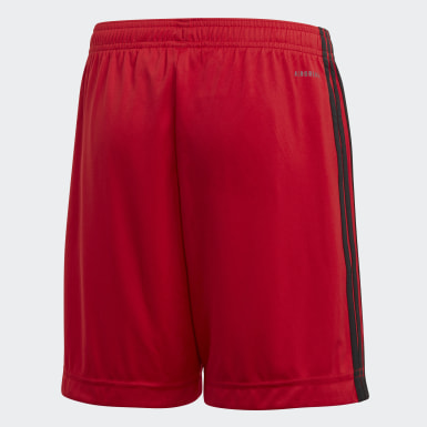 pantaloncini rossi adidas