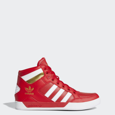 ladies red adidas trainers