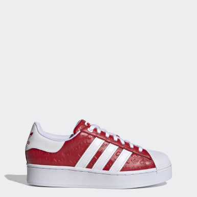 adidas red superstar shoes