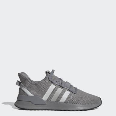 grey and pink adidas trainers