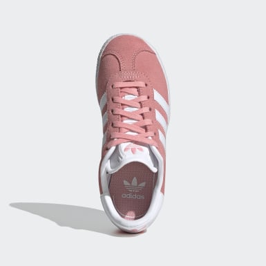 girls pink adidas gazelle
