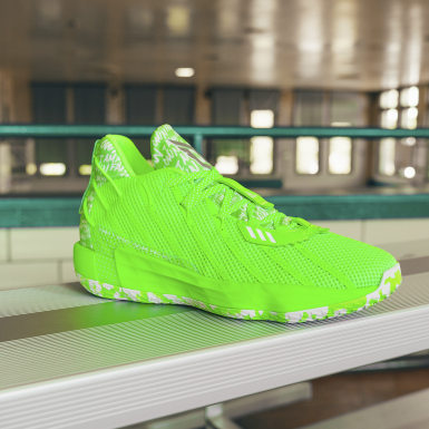 lime green adidas basketball shoes