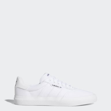 adidas white skateboard shoes