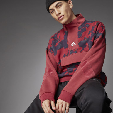 adidas red jumper