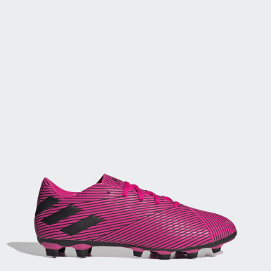 zapatos de futbol adidas rosados