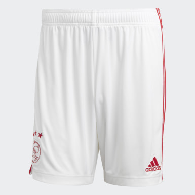 adidas white shorts red stripes