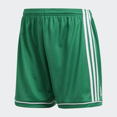 mint green adidas shorts