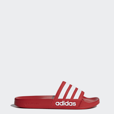 claquette adidas rouge homme