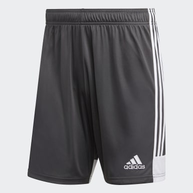 mens black adidas football shorts