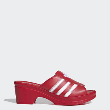 new red adidas shoes womens