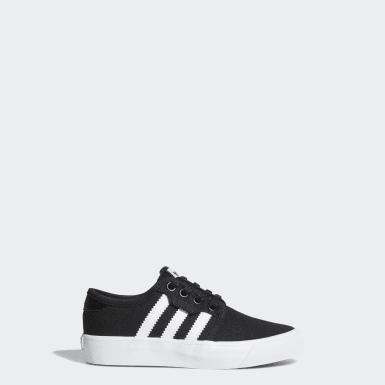 black adidas youth shoes