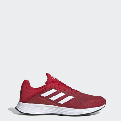 red adidas running trainers