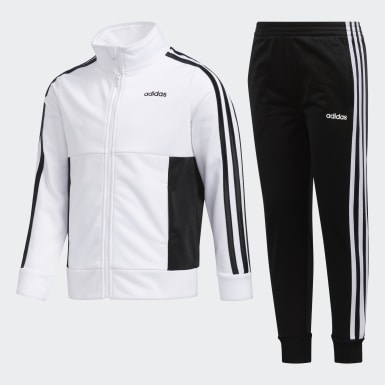 adidas jacket black and white kids