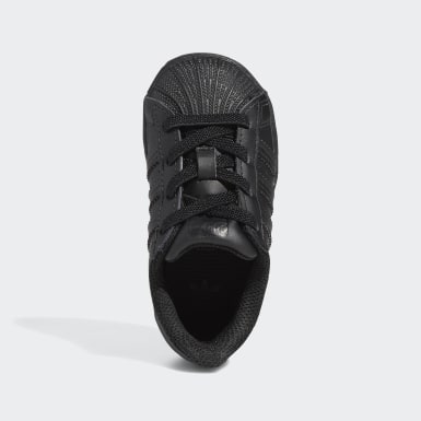 black adidas superstar toddler