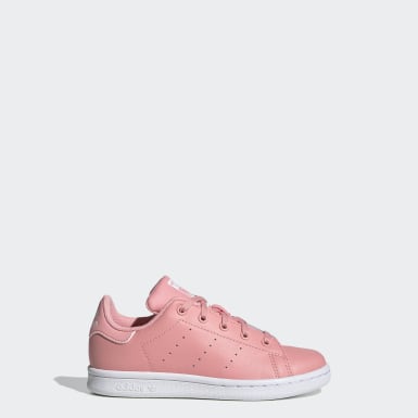 stan smith rose a lacet