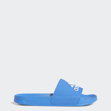 adidas slides light blue