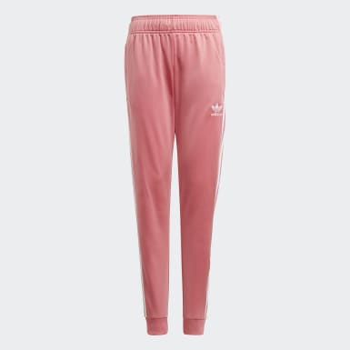 light pink adidas track pants