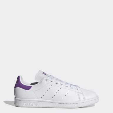 adidas stan smith white purple