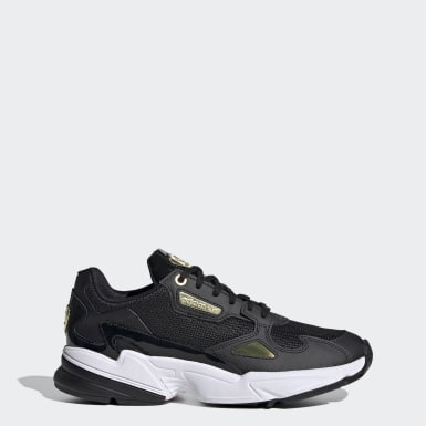 adidas black falcon trainers